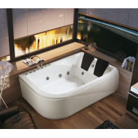 Massage bathtub with optional air bubble function, LED light, control panel can be chose, CE approved