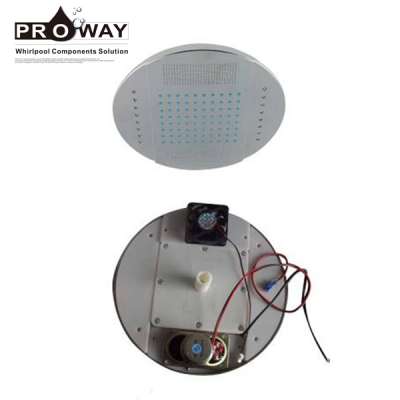 White FrontPanel Diameter 250 Music LED Head Shower