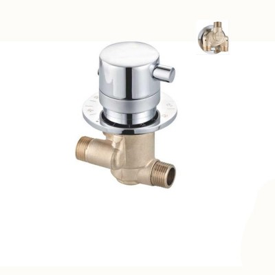 Bathroom Single Zn Alloy Handle Thermostatic Mixing Brass Valve Shower Mixer