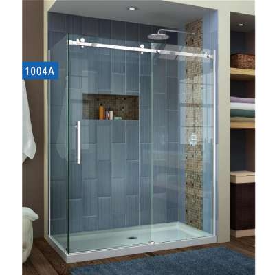 Good price simple Bathroom tempered glass shower cabin