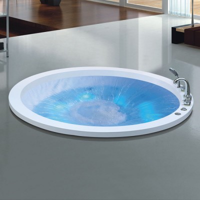 Proway Bathtub indoor DP-6001 large bathtub,  hydro system with pump steel bathtub